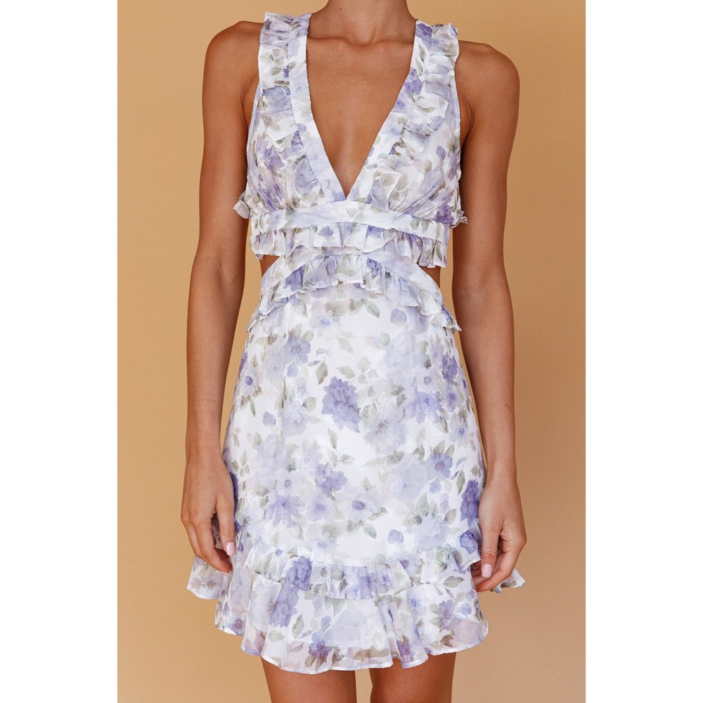 Angel Biba | Selfie Leslie |‎ My Belle V-Neck Lace Up Frill Dress